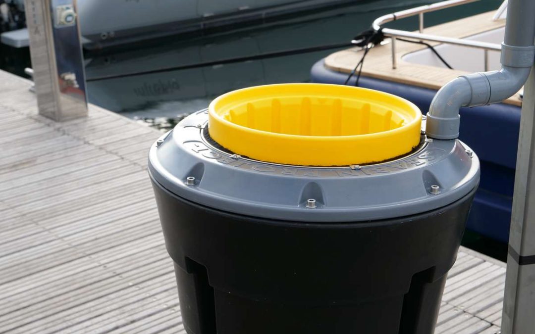 Floating Litter Collection Devices Installed at Toledo Skyway Marina